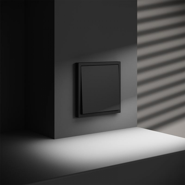 Выключатель 1-кл. СП S70 10А с самовозвратом механизм черн. матов. Voltum VLS010608 ТехноИмпульс