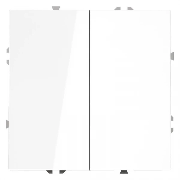 Выключатель 2-кл. СП S70 10А механизм бел. глянцевый Voltum VLS020101 ТехноИмпульс