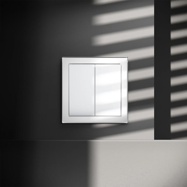 Выключатель 2-кл. СП S70 10А механизм бел. глянцевый Voltum VLS020101 ТехноИмпульс