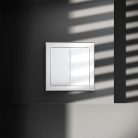 Выключатель 2-кл. СП S70 10А механизм бел. глянцевый Voltum VLS020101 ТехноИмпульс