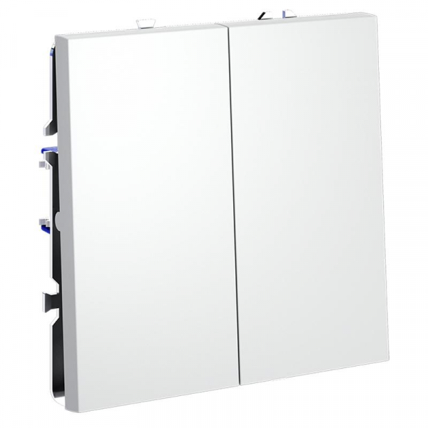 Выключатель 2-кл. СП S70 10А механизм бел. матов. Voltum VLS020102 ТехноИмпульс