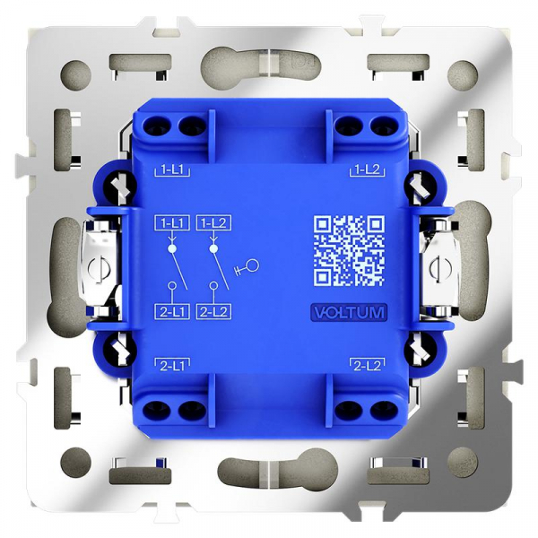 Выключатель 2-кл. СП S70 10А механизм шелк Voltum VLS020104 ТехноИмпульс