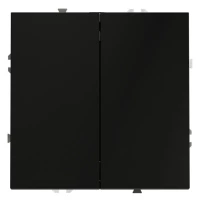 Выключатель 2-кл. СП S70 10А механизм черн. матов. Voltum VLS020108 ТехноИмпульс