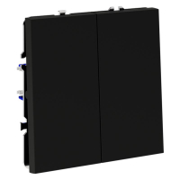 Выключатель 2-кл. СП S70 10А механизм черн. матов. Voltum VLS020108 ТехноИмпульс