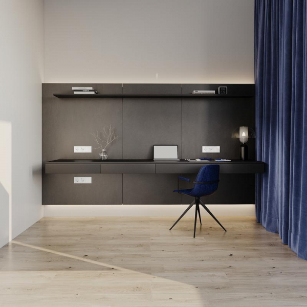 Выключатель 2-кл. СП S70 10А с подсветкой механизм бел. глянцевый Voltum VLS020201 ТехноИмпульс