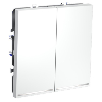 Выключатель 2-кл. СП S70 10А с подсветкой механизм бел. матов. Voltum VLS020202 ТехноИмпульс