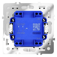Выключатель 2-кл. СП S70 10А с подсветкой механизм бел. матов. Voltum VLS020202 ТехноИмпульс