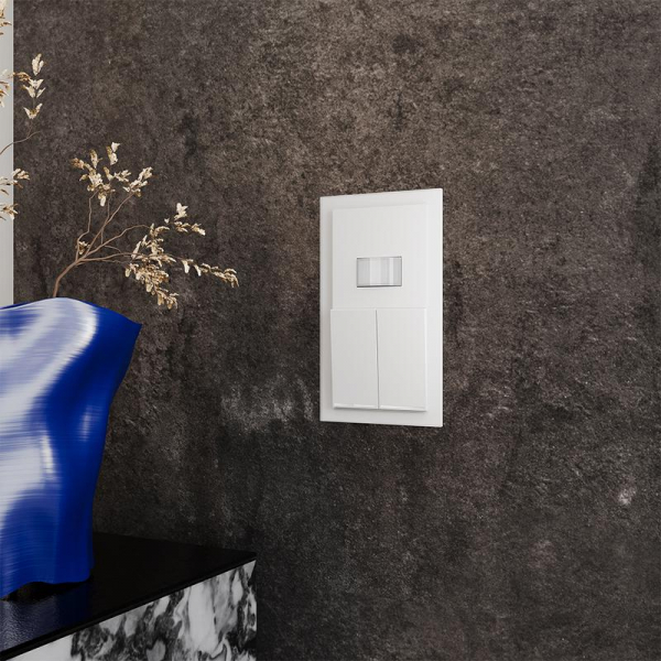 Выключатель 2-кл. СП S70 10А с подсветкой механизм бел. матов. Voltum VLS020202 ТехноИмпульс