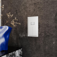 Выключатель 2-кл. СП S70 10А с подсветкой механизм бел. матов. Voltum VLS020202 ТехноИмпульс