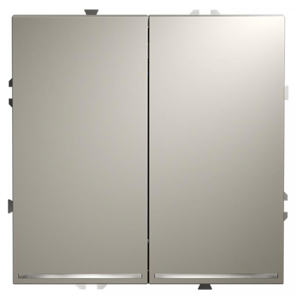 Выключатель 2-кл. СП S70 10А с подсветкой механизм кашемир Voltum VLS020203 ТехноИмпульс