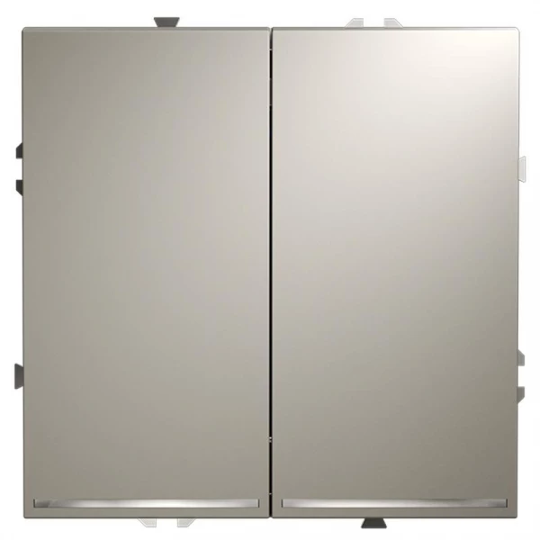 Выключатель 2-кл. СП S70 10А с подсветкой механизм кашемир Voltum VLS020203 ТехноИмпульс