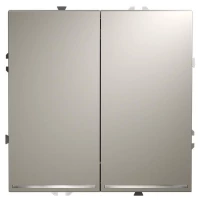 Выключатель 2-кл. СП S70 10А с подсветкой механизм кашемир Voltum VLS020203 ТехноИмпульс