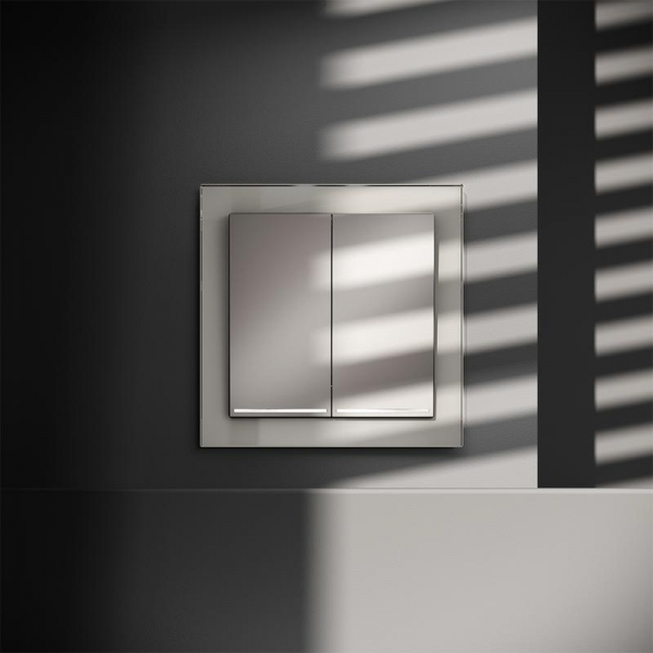 Выключатель 2-кл. СП S70 10А с подсветкой механизм кашемир Voltum VLS020203 ТехноИмпульс