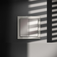 Выключатель 2-кл. СП S70 10А с подсветкой механизм кашемир Voltum VLS020203 ТехноИмпульс