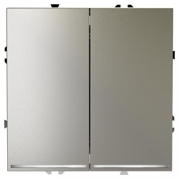 Выключатель 2-кл. СП S70 10А с подсветкой механизм шелк Voltum VLS020204 ТехноИмпульс