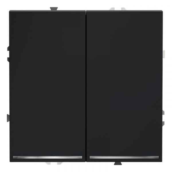 Выключатель 2-кл. СП S70 10А с подсветкой механизм графит Voltum VLS020207 ТехноИмпульс