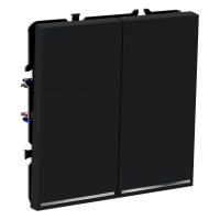 Выключатель 2-кл. СП S70 10А с подсветкой механизм графит Voltum VLS020207 ТехноИмпульс