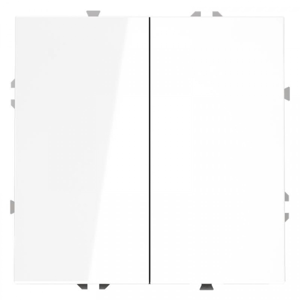 Переключатель проходной 2-кл. СП S70 10А механизм бел. глянцевый Voltum VLS020301 ТехноИмпульс