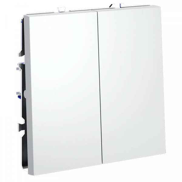 Переключатель проходной 2-кл. СП S70 10А механизм бел. матов. Voltum VLS020302 ТехноИмпульс