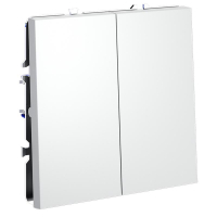 Переключатель проходной 2-кл. СП S70 10А механизм бел. матов. Voltum VLS020302 ТехноИмпульс