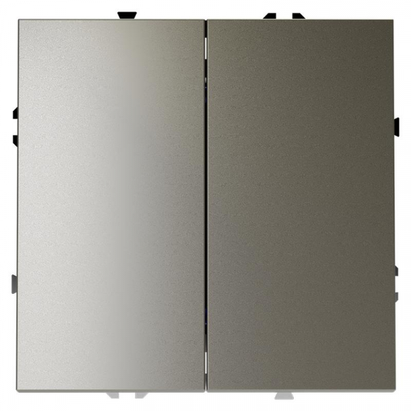 Переключатель проходной 2-кл. СП S70 10А механизм шелк Voltum VLS020304 ТехноИмпульс