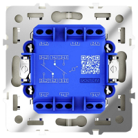 Переключатель проходной 2-кл. СП S70 10А механизм шелк Voltum VLS020304 ТехноИмпульс