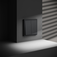 Переключатель проходной 2-кл. СП S70 10А механизм графит Voltum VLS020307 ТехноИмпульс