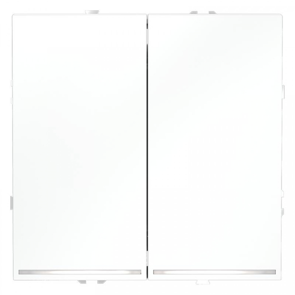 Переключатель проходной 2-кл. СП S70 10А с подсветкой механизм бел. матов. Voltum VLS020402 ТехноИмпульс