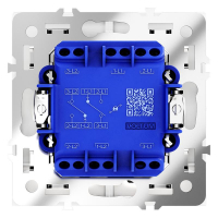 Переключатель проходной 2-кл. СП S70 10А с подсветкой механизм бел. матов. Voltum VLS020402 ТехноИмпульс