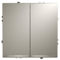 Переключатель проходной 2-кл. СП S70 10А с подсветкой механизм кашемир Voltum VLS020403 ТехноИмпульс