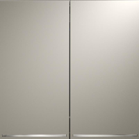 Переключатель проходной 2-кл. СП S70 10А с подсветкой механизм кашемир Voltum VLS020403 ТехноИмпульс