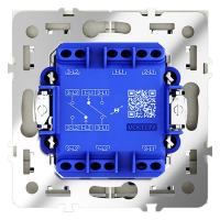 Переключатель проходной 2-кл. СП S70 10А с подсветкой механизм сталь Voltum VLS020405 ТехноИмпульс