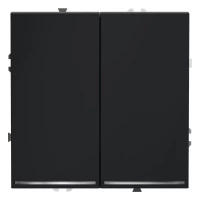 Переключатель проходной 2-кл. СП S70 10А с подсветкой механизм графит Voltum VLS020407 ТехноИмпульс