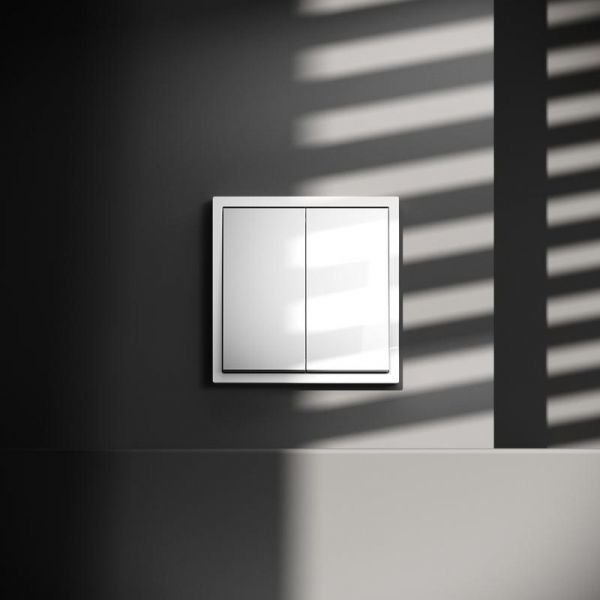 Выключатель 2-кл. СП S70 10А с самовозвратом механизм бел. глянцевый Voltum VLS020601 ТехноИмпульс