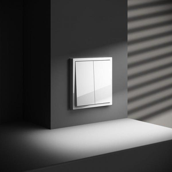 Выключатель 2-кл. СП S70 10А с самовозвратом механизм бел. глянцевый Voltum VLS020601 ТехноИмпульс