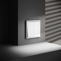 Выключатель 2-кл. СП S70 10А с самовозвратом механизм бел. матов. Voltum VLS020602 ТехноИмпульс