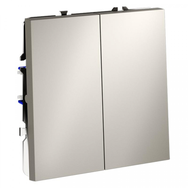 Выключатель 2-кл. СП S70 10А с самовозвратом механизм кашемир Voltum VLS020603 ТехноИмпульс