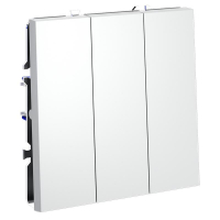 Выключатель 3-кл. СП S70 10А механизм бел. матов. Voltum VLS030102 ТехноИмпульс