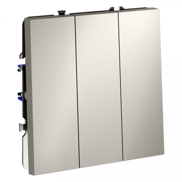 Выключатель 3-кл. СП S70 10А механизм кашемир Voltum VLS030103 ТехноИмпульс