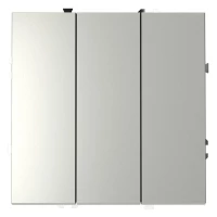 Выключатель 3-кл. СП S70 10А механизм сталь Voltum VLS030105 ТехноИмпульс