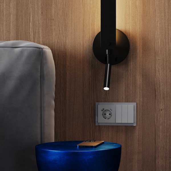 Выключатель 3-кл. СП S70 10А механизм сталь Voltum VLS030105 ТехноИмпульс