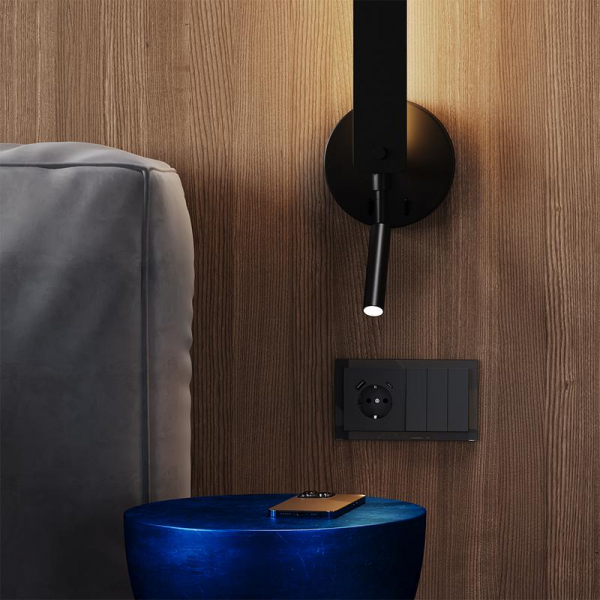 Выключатель 3-кл. СП S70 10А механизм графит Voltum VLS030107 ТехноИмпульс