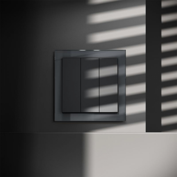 Выключатель 3-кл. СП S70 10А механизм графит Voltum VLS030107 ТехноИмпульс