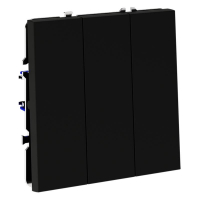 Выключатель 3-кл. СП S70 10А механизм черн. матов. Voltum VLS030108 ТехноИмпульс