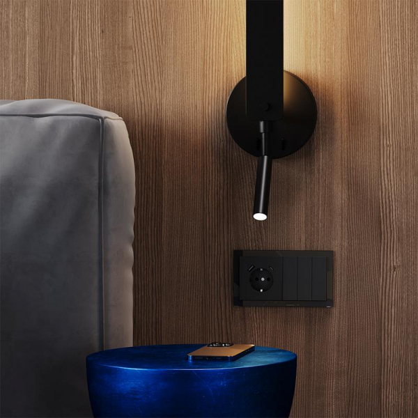 Выключатель 3-кл. СП S70 10А механизм черн. матов. Voltum VLS030108 ТехноИмпульс