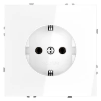 Розетка 1-м СП S70 16А с заземл. механизм бел. глянцевый Voltum VLS040101 ТехноИмпульс