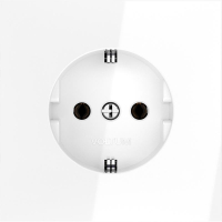 Розетка 1-м СП S70 16А с заземл. механизм бел. глянцевый Voltum VLS040101 ТехноИмпульс