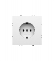 Розетка 1-м СП S70 16А с заземл. механизм бел. глянцевый Voltum VLS040101 ТехноИмпульс