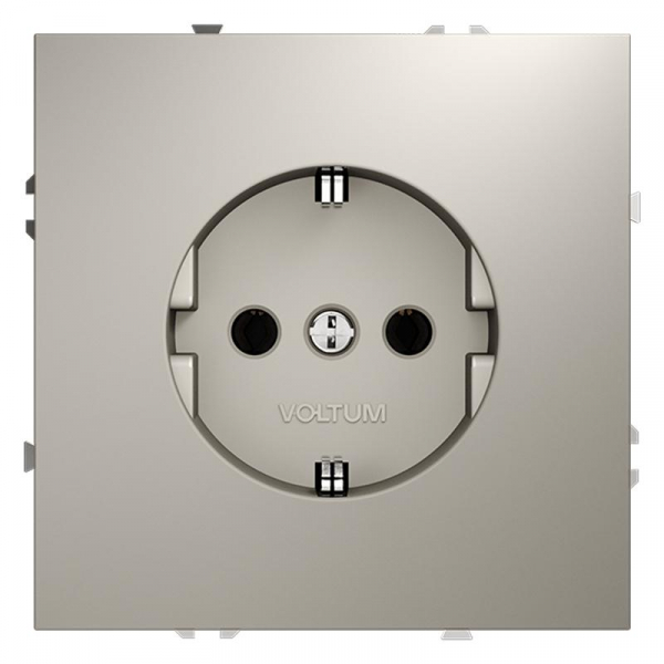 Розетка 1-м СП S70 16А с заземл. механизм кашемир Voltum VLS040103 ТехноИмпульс