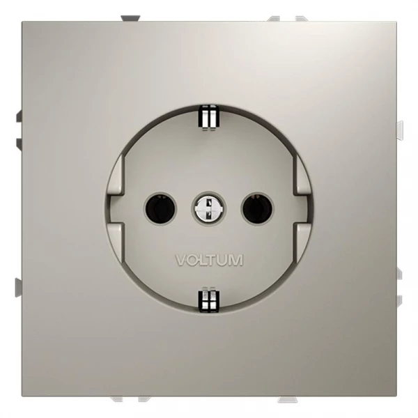 Розетка 1-м СП S70 16А с заземл. механизм кашемир Voltum VLS040103 ТехноИмпульс